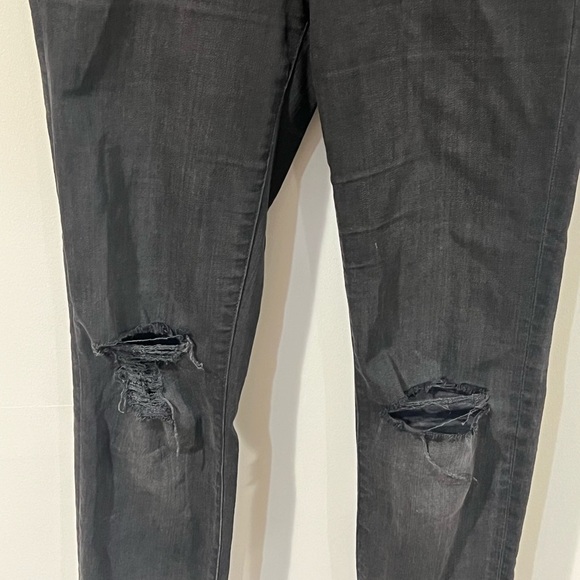 Women’s US 27 Madewell Washed Black 9” High-Rise Skinny Distressed Denim Jeans - Picture 6 of 16